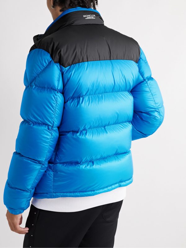 Peuplier Logo-Appliquéd Quilted Shell and Ripstop Down Hooded Jacket - BK