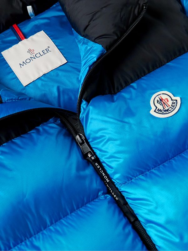 Peuplier Logo-Appliquéd Quilted Shell and Ripstop Down Hooded Jacket - CU