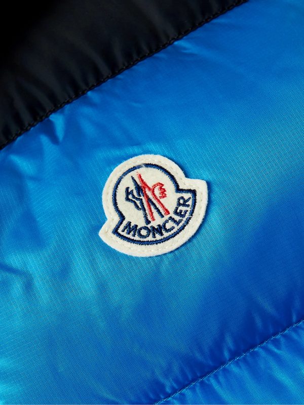 Peuplier Logo-Appliquéd Quilted Shell and Ripstop Down Hooded Jacket - E1