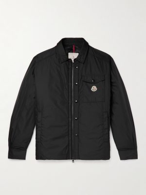 Pyrole Grosgrain-Trimmed Nylon Down Overshirt
