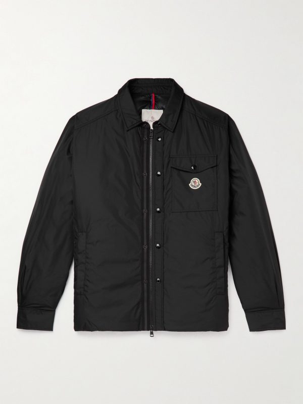 Pyrole Grosgrain-Trimmed Nylon Down Overshirt Pyrole Grosgrain-Trimmed Nylon Down Overshirt