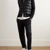 Slim-Fit Ribbed Wool and Quilted Shell Down Hooded Zip-Up Cardigan - OU Slim-Fit Ribbed Wool and Quilted Shell Down Hooded Zip-Up Cardigan - OU