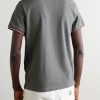 Logo-Appliquéd Striped Cotton-Piqué Polo Shirt - BK Logo-Appliquéd Striped Cotton-Piqué Polo Shirt - BK