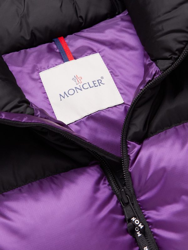 Ophrys Logo-Appliquéd Colour-Block Quilted Shell and Ripstop Down Gilet - CU Ophrys Logo-Appliquéd Colour-Block Quilted Shell and Ripstop Down Gilet - CU