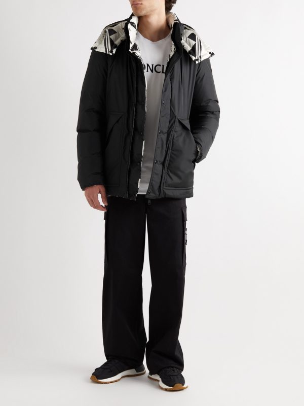 Hordelyme Reversible Printed Shell Hooded Down Jacket - OU Hordelyme Reversible Printed Shell Hooded Down Jacket - OU