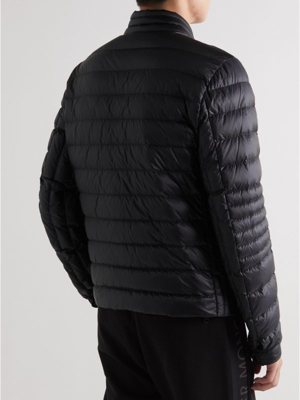 Helianthe Grosgrain-Trimmed Quilted Nylon Down Jacket - BK Helianthe Grosgrain-Trimmed Quilted Nylon Down Jacket - BK