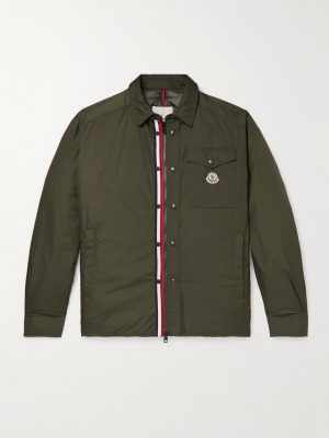 Pyrole Grosgrain-Trimmed Nylon Down Overshirt
