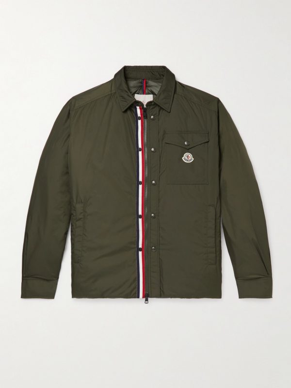 Pyrole Grosgrain-Trimmed Nylon Down Overshirt Pyrole Grosgrain-Trimmed Nylon Down Overshirt