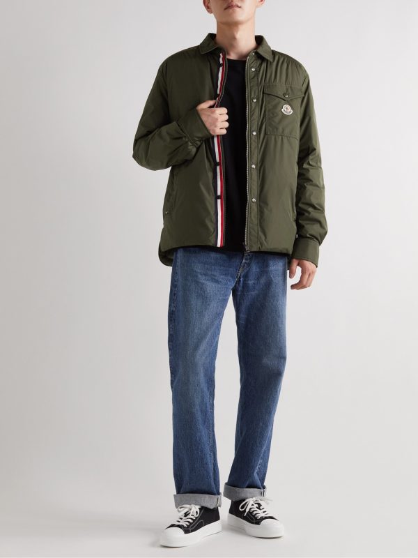 Pyrole Grosgrain-Trimmed Nylon Down Overshirt - OU Pyrole Grosgrain-Trimmed Nylon Down Overshirt - OU