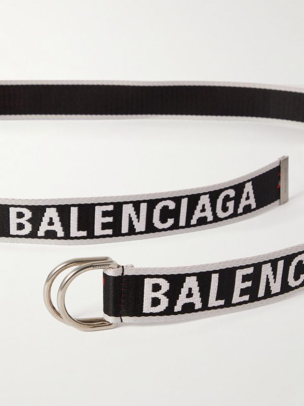 3.5cm Logo-Jacquard Canvas Belt - E1 3.5cm Logo-Jacquard Canvas Belt - E1