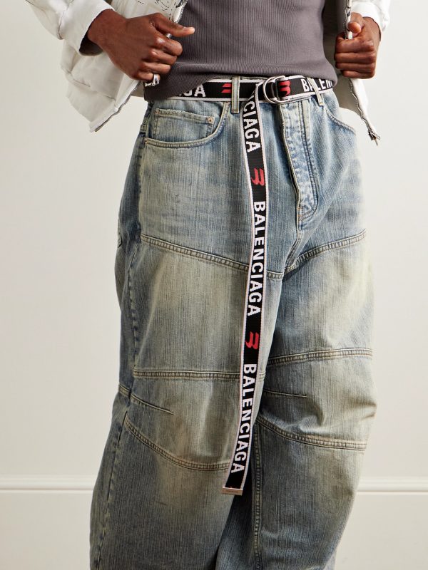 3.5cm Logo-Jacquard Canvas Belt - FR 3.5cm Logo-Jacquard Canvas Belt - FR