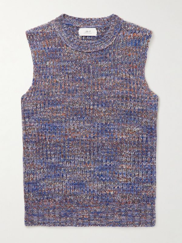 Ribbed-Knit Sweater Vest