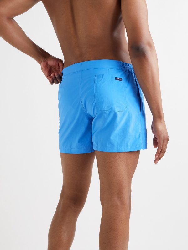 Slim-Fit Mid-Length Swim Shorts - BK Slim-Fit Mid-Length Swim Shorts - BK
