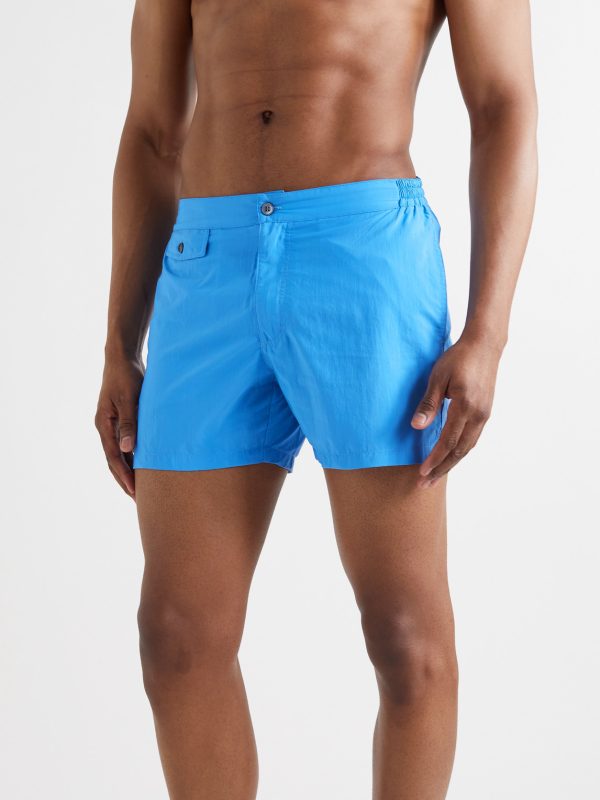 Slim-Fit Mid-Length Swim Shorts - OU Slim-Fit Mid-Length Swim Shorts - OU
