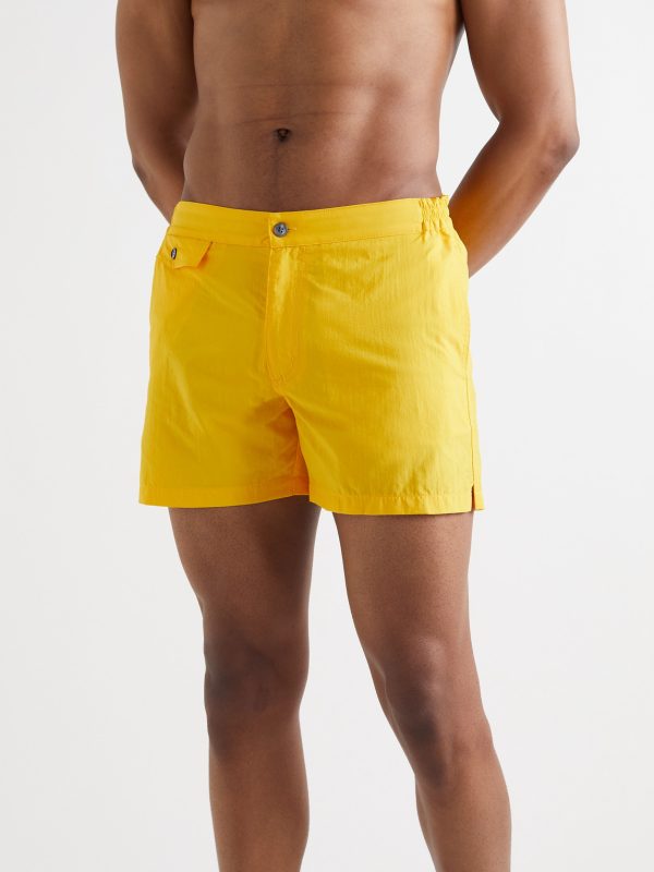 Slim-Fit Mid-Length Swim Shorts - OU Slim-Fit Mid-Length Swim Shorts - OU