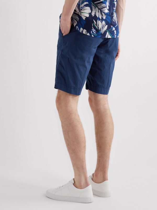 Slim-Fit Cotton-Blend Bermuda Shorts - BK Slim-Fit Cotton-Blend Bermuda Shorts - BK