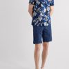 Slim-Fit Cotton-Blend Bermuda Shorts - OU Slim-Fit Cotton-Blend Bermuda Shorts - OU