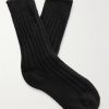 Yosemite Ribbed Cashmere Socks