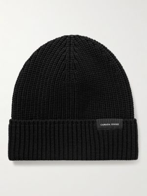 Logo-Appliquéd Ribbed Wool Beanie Logo-Appliquéd Ribbed Wool Beanie