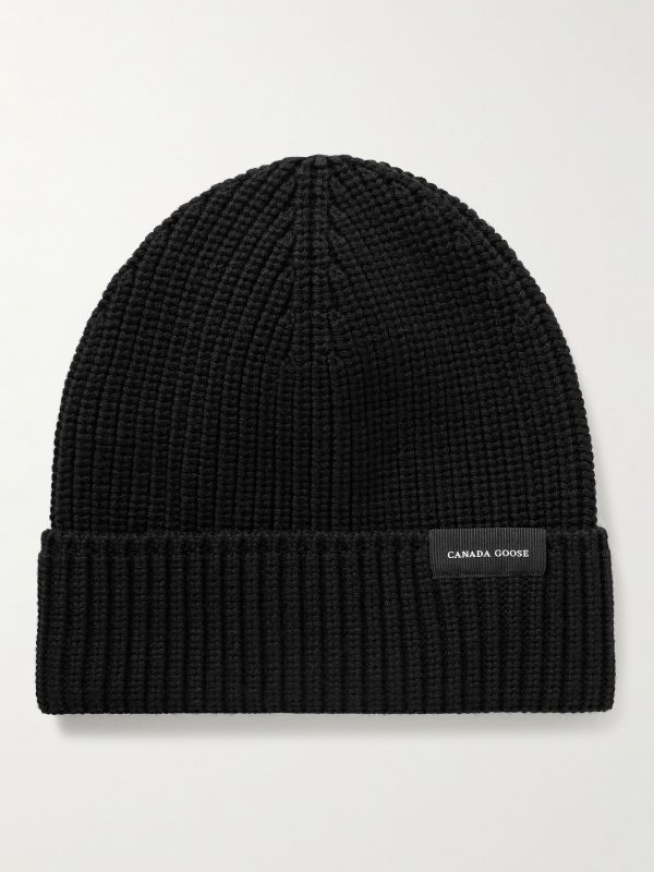 Logo-Appliquéd Ribbed Wool Beanie Logo-Appliquéd Ribbed Wool Beanie