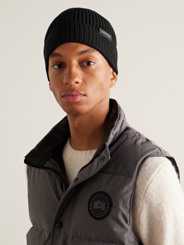 Logo-Appliquéd Ribbed Wool Beanie - OU Logo-Appliquéd Ribbed Wool Beanie - OU