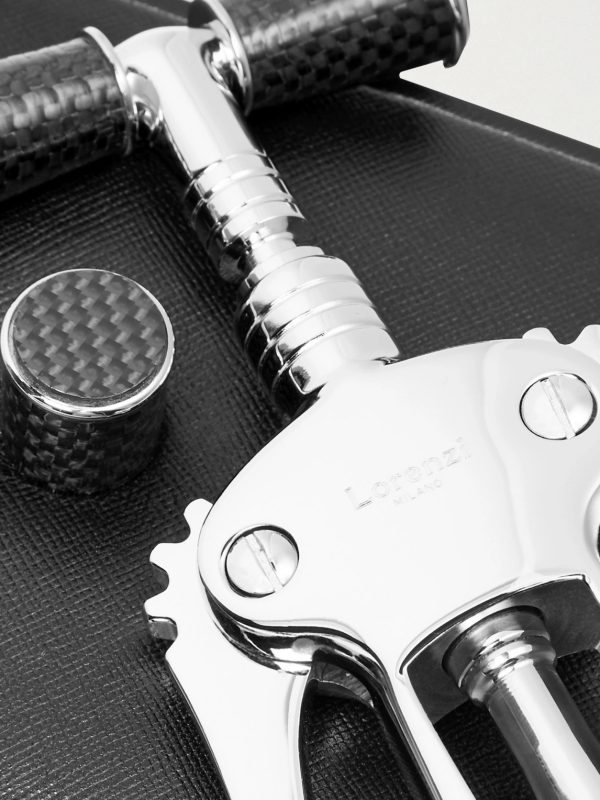 Chrome-Plated, Stainless Steel and Carbon Fibre Corkscrew - CU Chrome-Plated, Stainless Steel and Carbon Fibre Corkscrew - CU