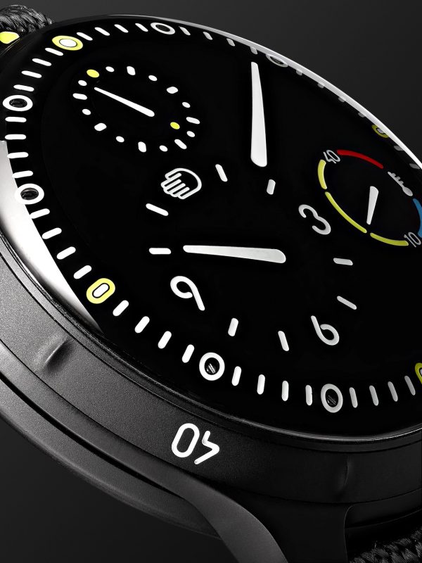 Type 5BB Automatic 46mm DLC-Coated Titanium and Leather Watch - CU Type 5BB Automatic 46mm DLC-Coated Titanium and Leather Watch - CU