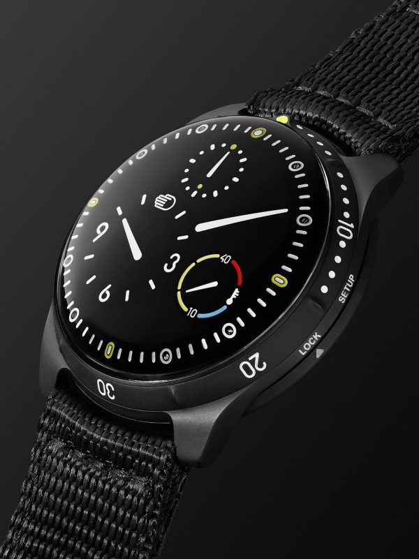 Type 5BB Automatic 46mm DLC-Coated Titanium and Leather Watch - FR Type 5BB Automatic 46mm DLC-Coated Titanium and Leather Watch - FR