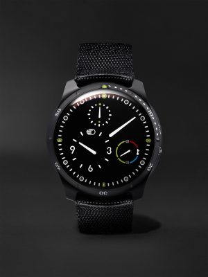 Type 5BB Automatic 46mm DLC-Coated Titanium and Leather Watch