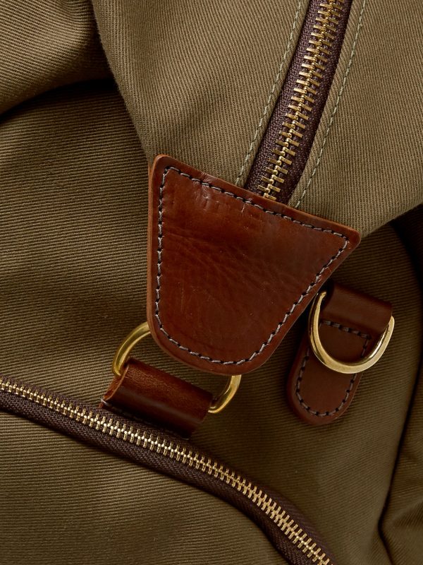 Weekender Leather-Trimmed Cotton-Canvas Holdall - CU Weekender Leather-Trimmed Cotton-Canvas Holdall - CU