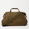 Weekender Leather-Trimmed Cotton-Canvas Holdall Weekender Leather-Trimmed Cotton-Canvas Holdall