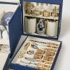 Bamboo and Leather Picnic Trunk - E3