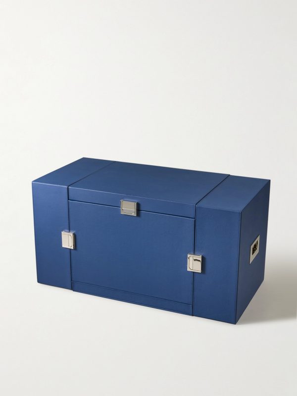 Bamboo and Leather Picnic Trunk - FR