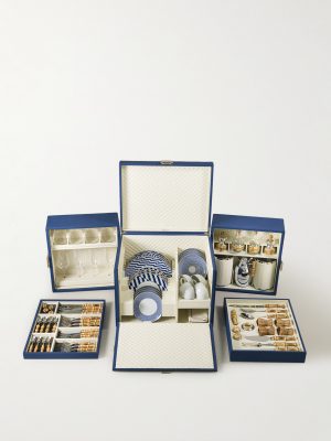 Bamboo and Leather Picnic Trunk Bamboo and Leather Picnic Trunk