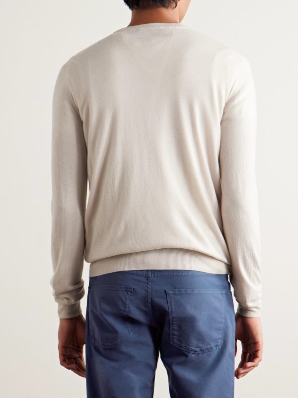 Slim-Fit Baby Cashmere Sweater - BK Slim-Fit Baby Cashmere Sweater - BK