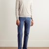 Slim-Fit Baby Cashmere Sweater - OU Slim-Fit Baby Cashmere Sweater - OU