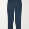 Pantaflat Slim-Fit Pleated Stretch-Cotton Trousers Pantaflat Slim-Fit Pleated Stretch-Cotton Trousers