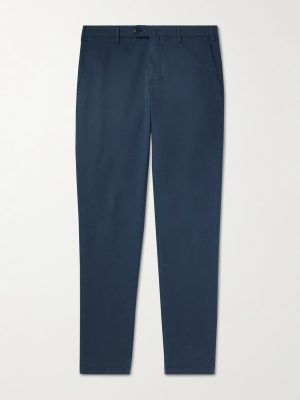 Pantaflat Slim-Fit Pleated Stretch-Cotton Trousers