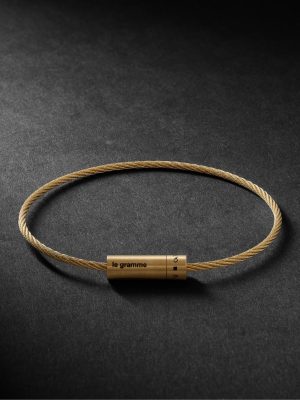 Le 11 Brushed 18-Karat Gold Bracelet