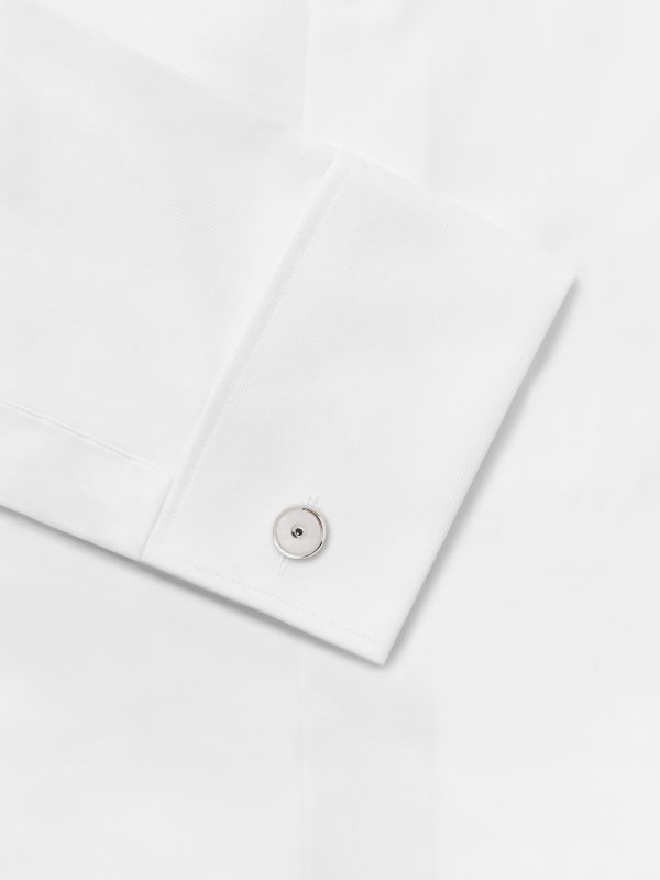 Sterling Silver, Mother-of-Pearl and Sapphire Cufflinks - E2 Sterling Silver, Mother-of-Pearl and Sapphire Cufflinks - E2