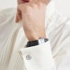 Sterling Silver, Mother-of-Pearl and Sapphire Cufflinks - OU Sterling Silver, Mother-of-Pearl and Sapphire Cufflinks - OU