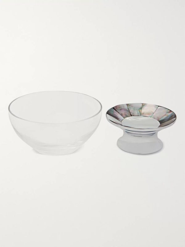 Crystal, Mother-Of-Pearl And Chrome-Plated Caviar Bowl - E1 Crystal, Mother-Of-Pearl And Chrome-Plated Caviar Bowl - E1