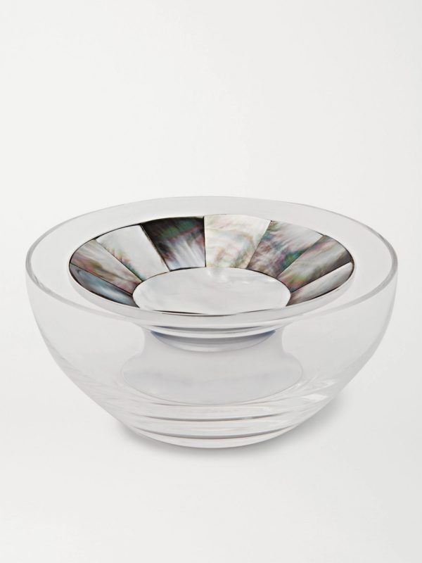 Crystal, Mother-Of-Pearl And Chrome-Plated Caviar Bowl Crystal, Mother-Of-Pearl And Chrome-Plated Caviar Bowl