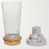 Glass, Bamboo and Stainless Steel Cocktail Shaker - BK Glass, Bamboo and Stainless Steel Cocktail Shaker - BK