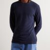 Clive Waffle-Knit Cotton and Modal-Blend T-Shirt - FR Clive Waffle-Knit Cotton and Modal-Blend T-Shirt - FR