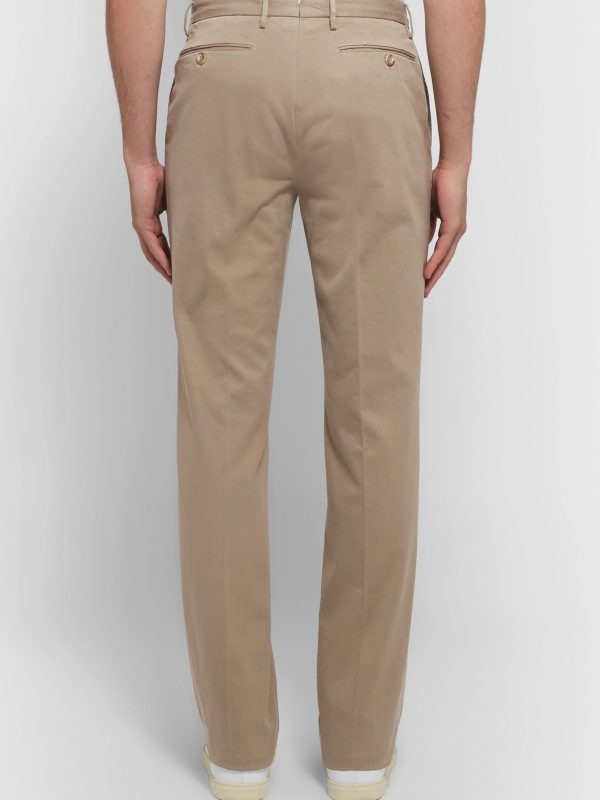 Four Season Relaxed-Fit Cotton-Blend Chinos - BK Four Season Relaxed-Fit Cotton-Blend Chinos - BK