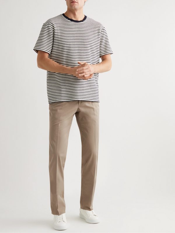 Four Season Relaxed-Fit Cotton-Blend Chinos - OU Four Season Relaxed-Fit Cotton-Blend Chinos - OU
