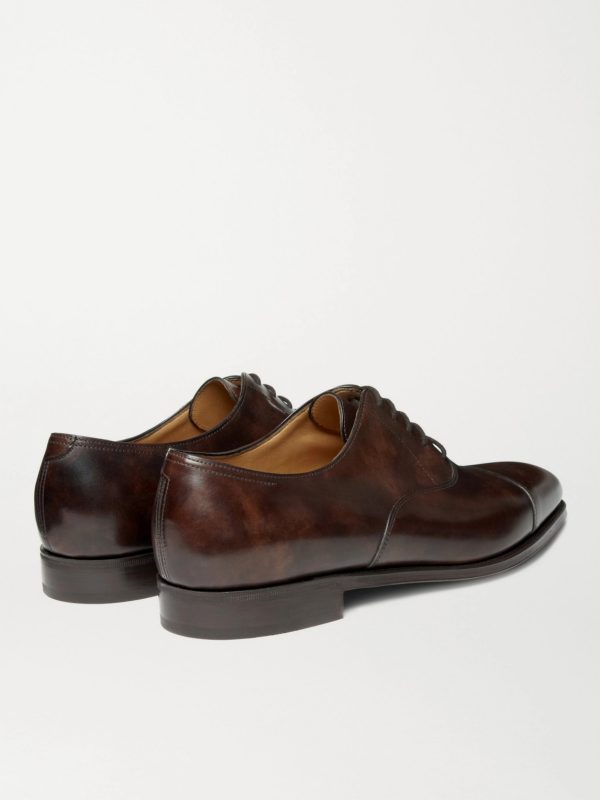 City II Burnished-Leather Oxford Shoes - BK