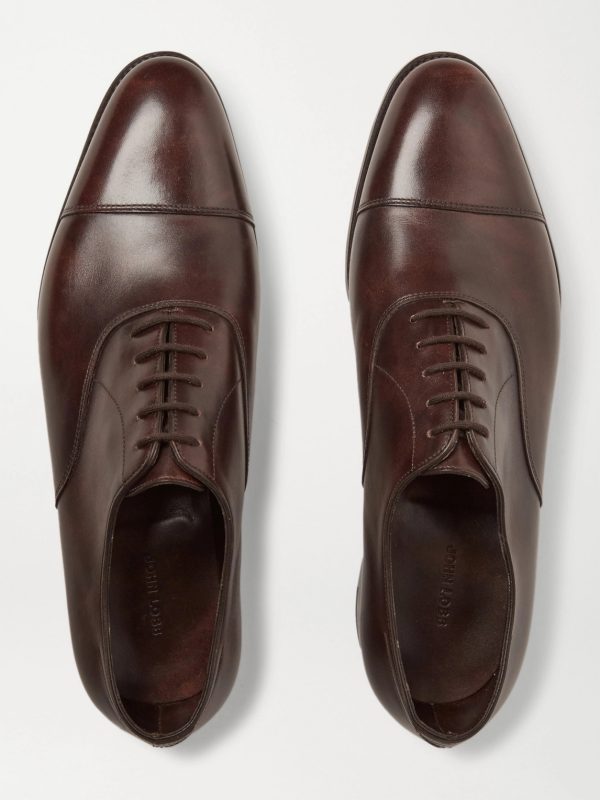 City II Burnished-Leather Oxford Shoes - E3