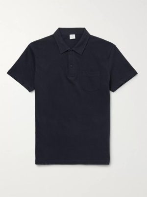 Riviera Slim-Fit Cotton-Mesh Polo Shirt Riviera Slim-Fit Cotton-Mesh Polo Shirt